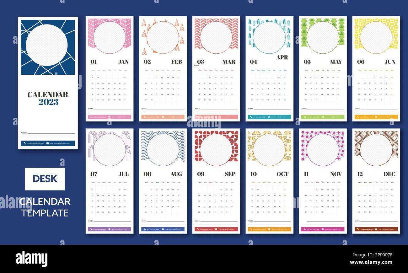 calendar photo frame template