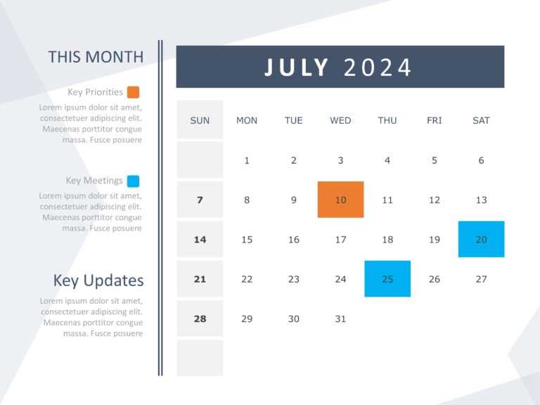 calendar powerpoint template