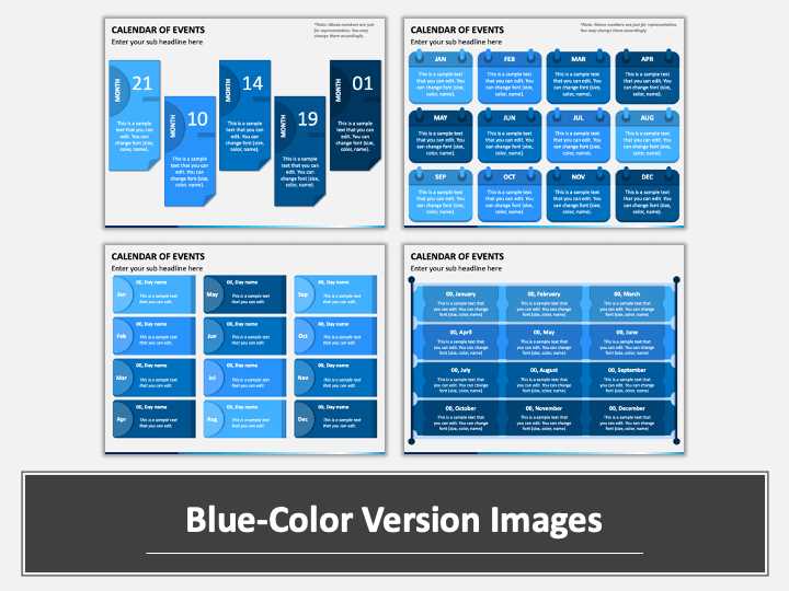 calendar presentation template