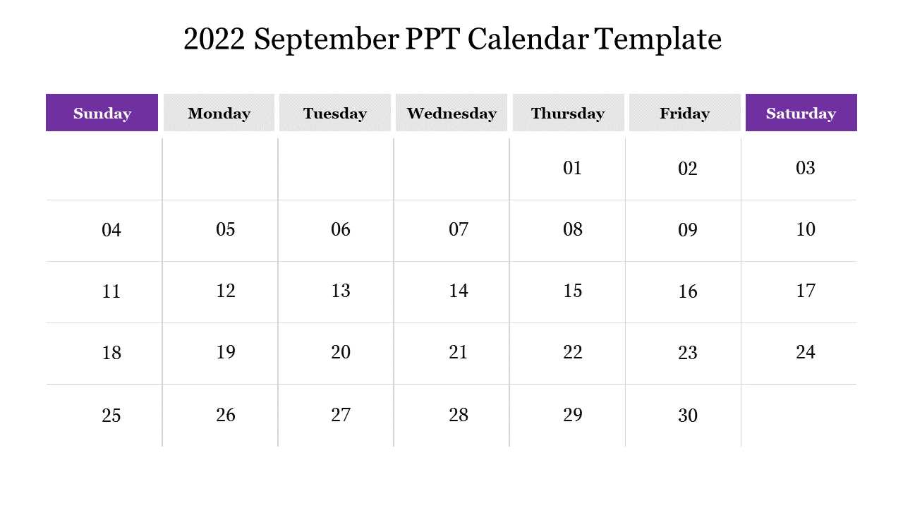 calendar september template