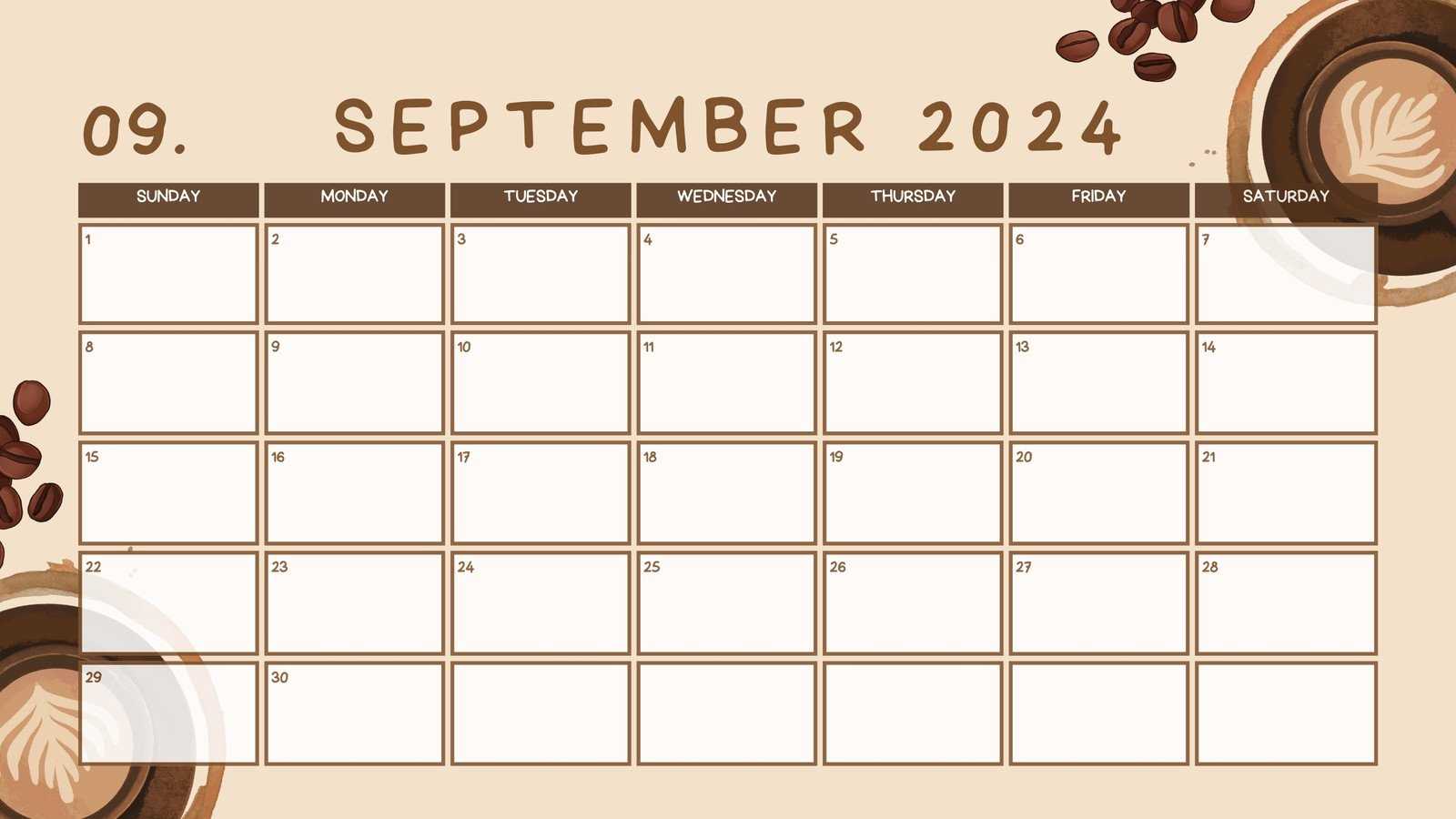 calendar september template