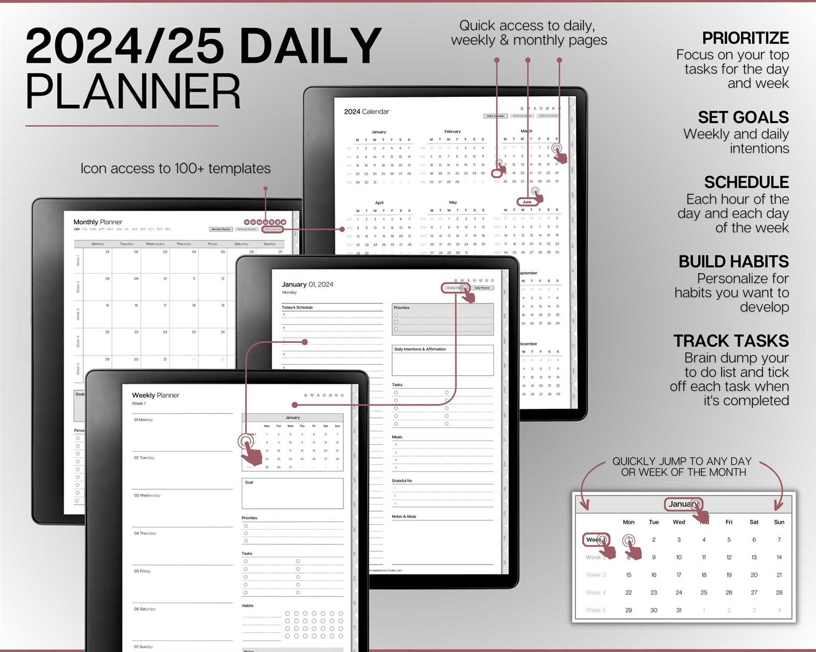 calendar template access