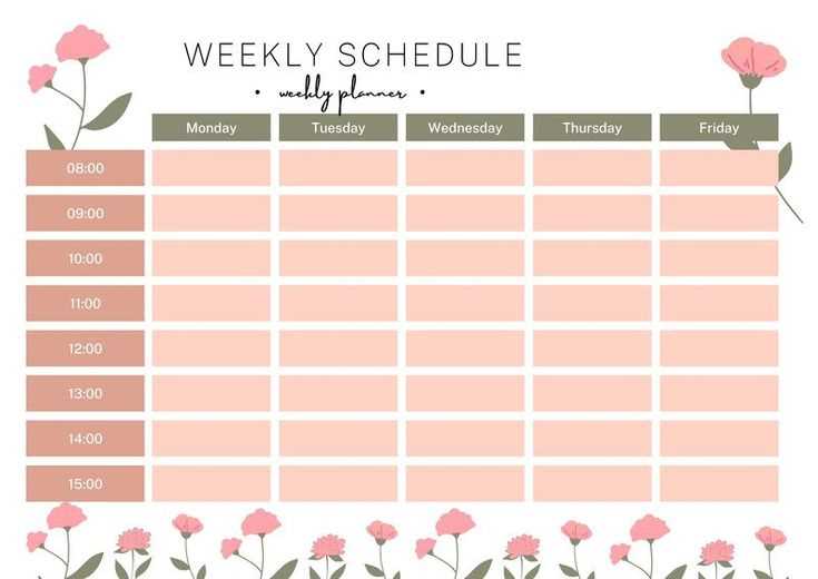 calendar template aesthetic