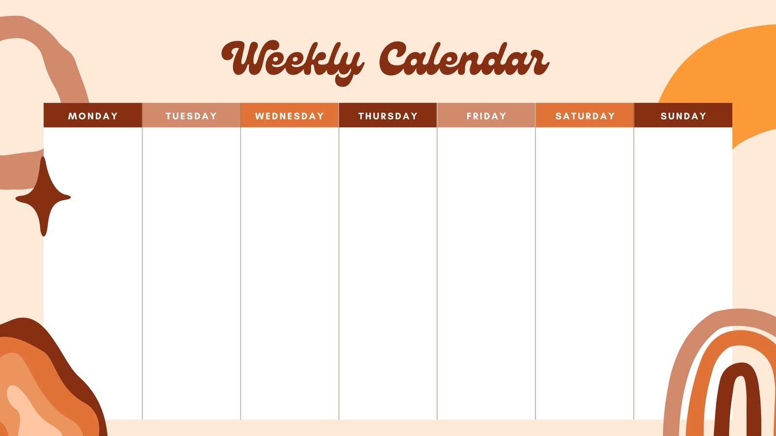 calendar template canva