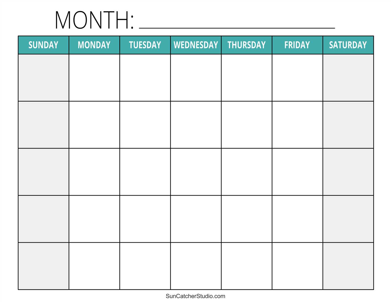 calendar template for pages