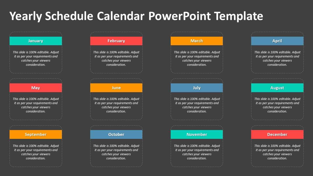 calendar template for powerpoint