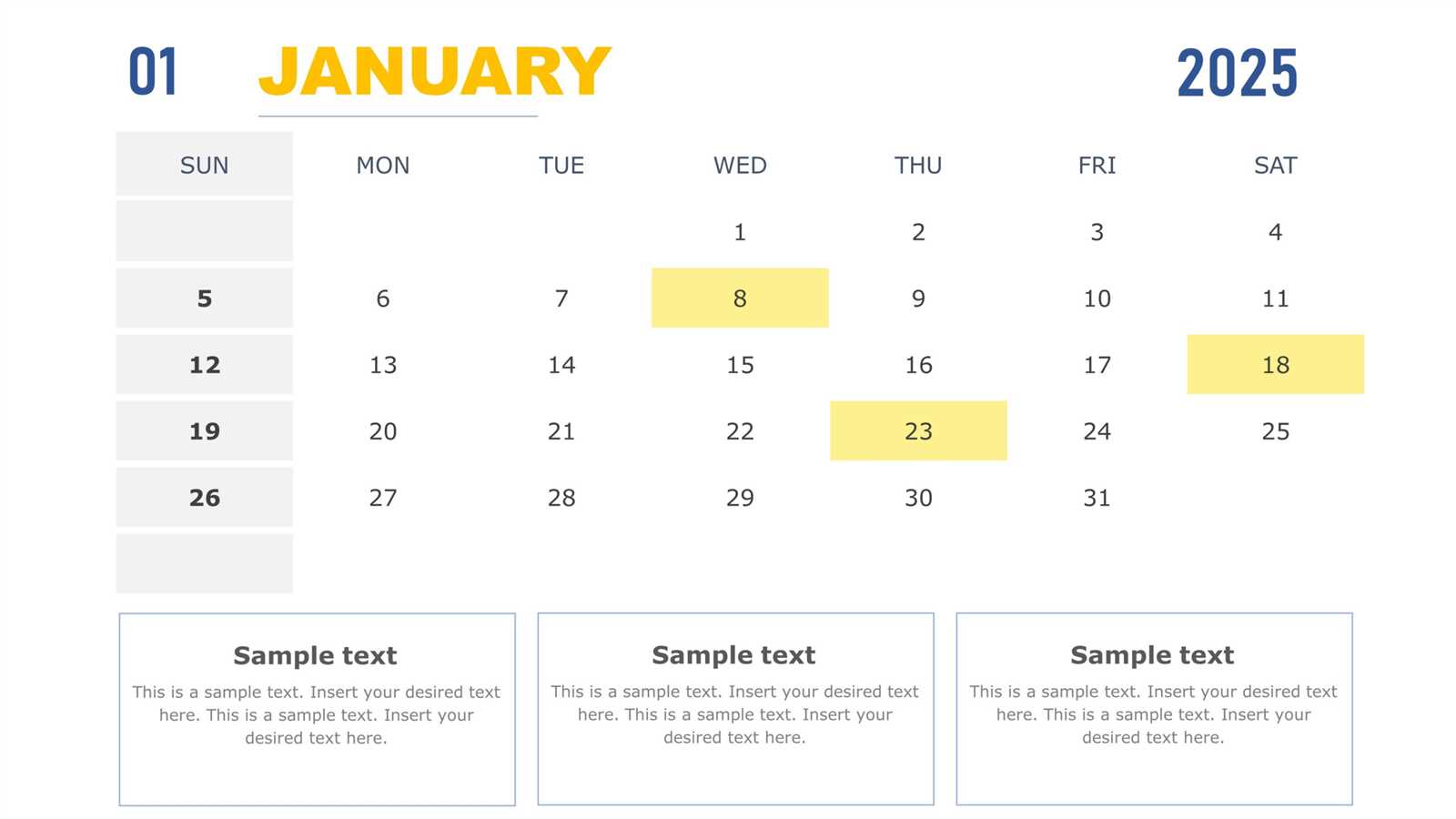 calendar template for powerpoint