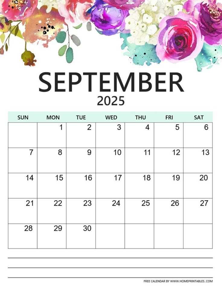 calendar template for september 2025