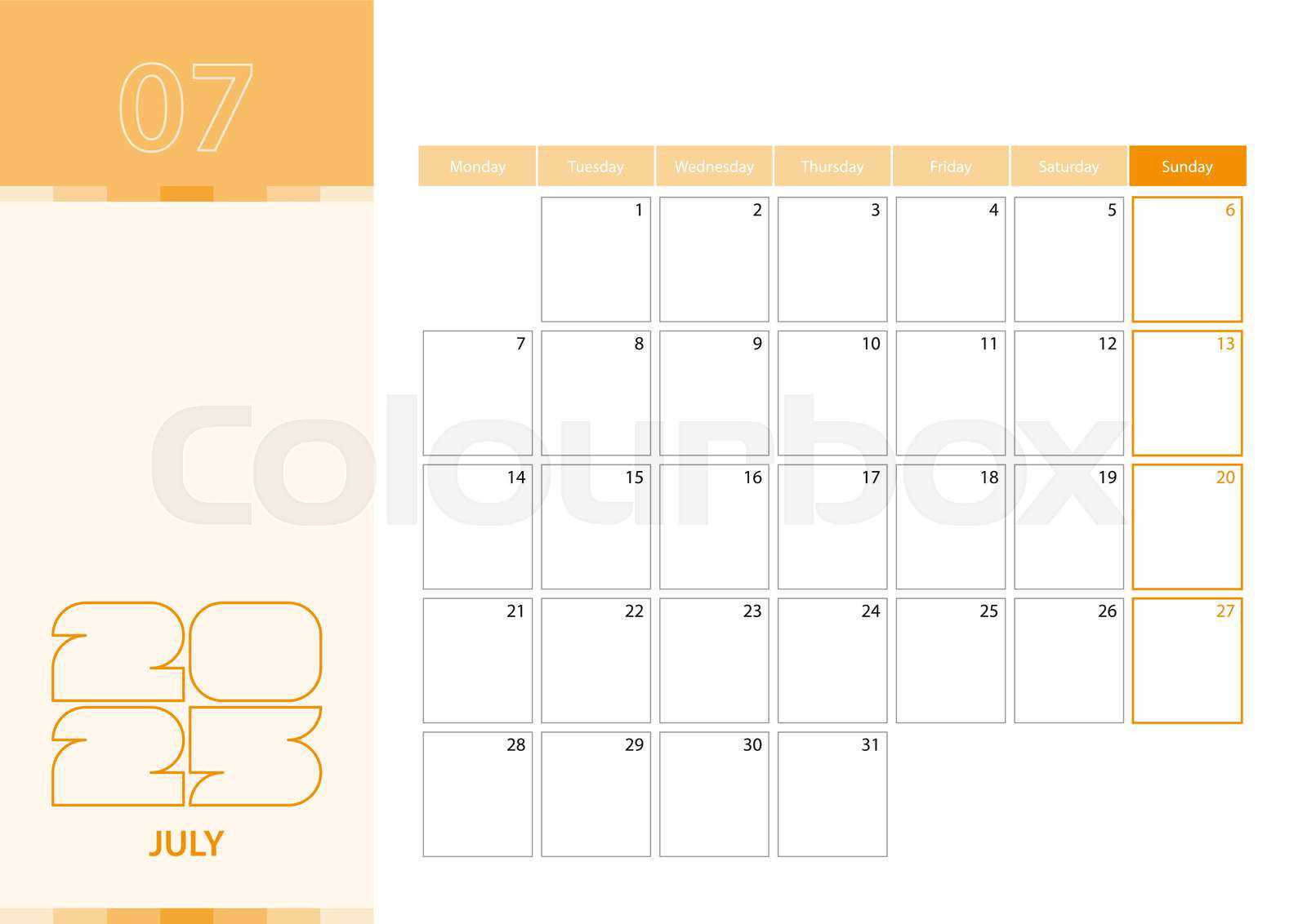 calendar template june and july 2025