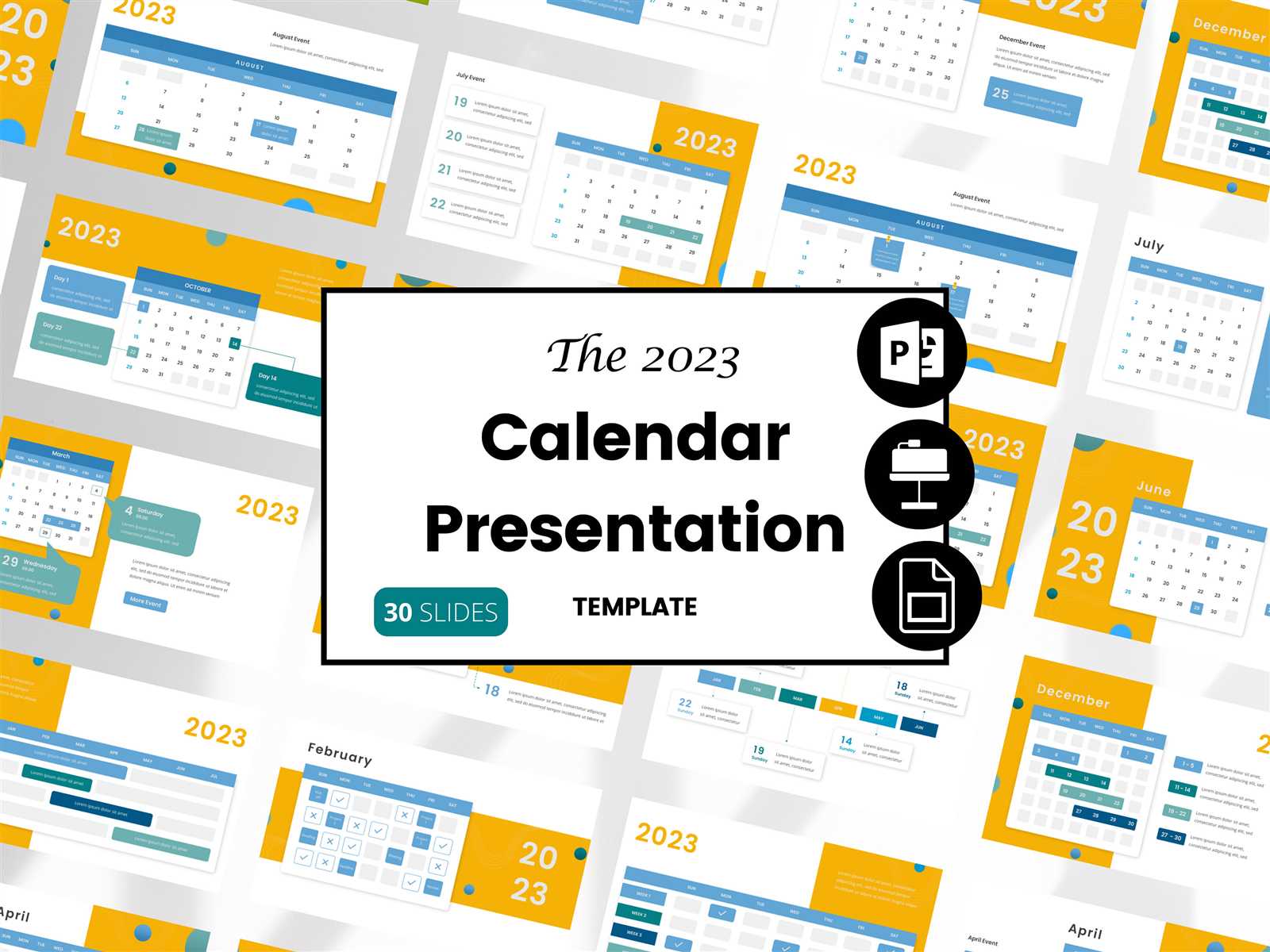 calendar template ppt free download