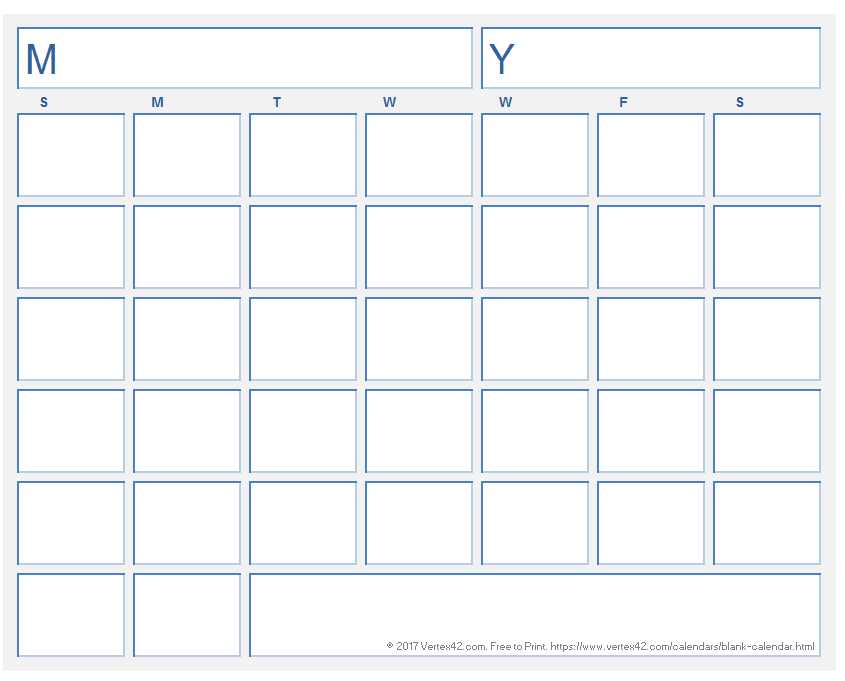 calendar template that can be filled in