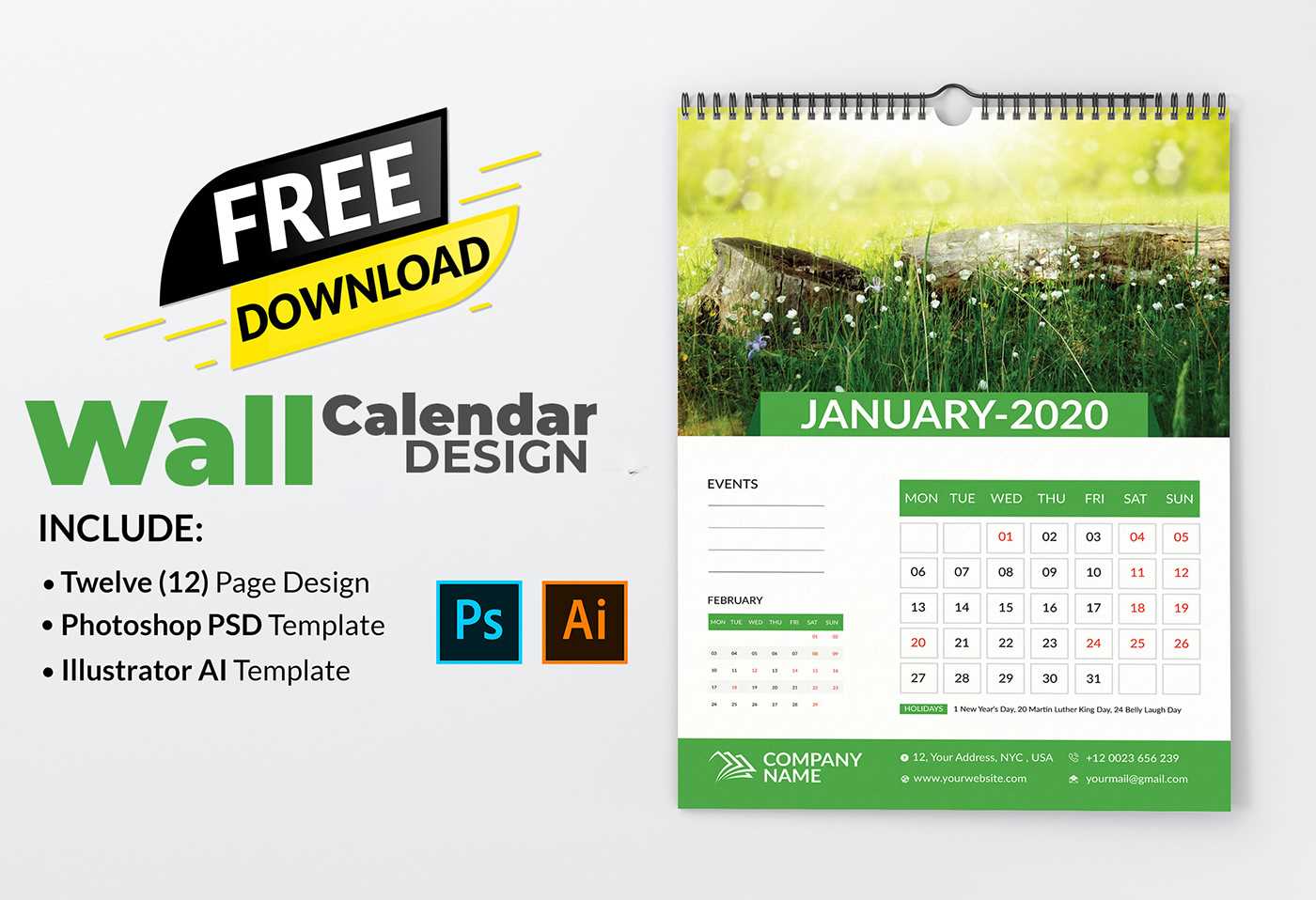 calendar templates free download