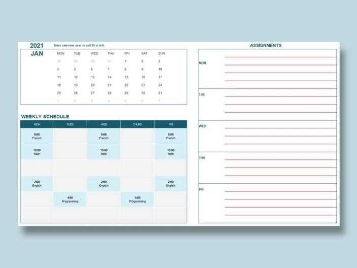 calendar templates monthly