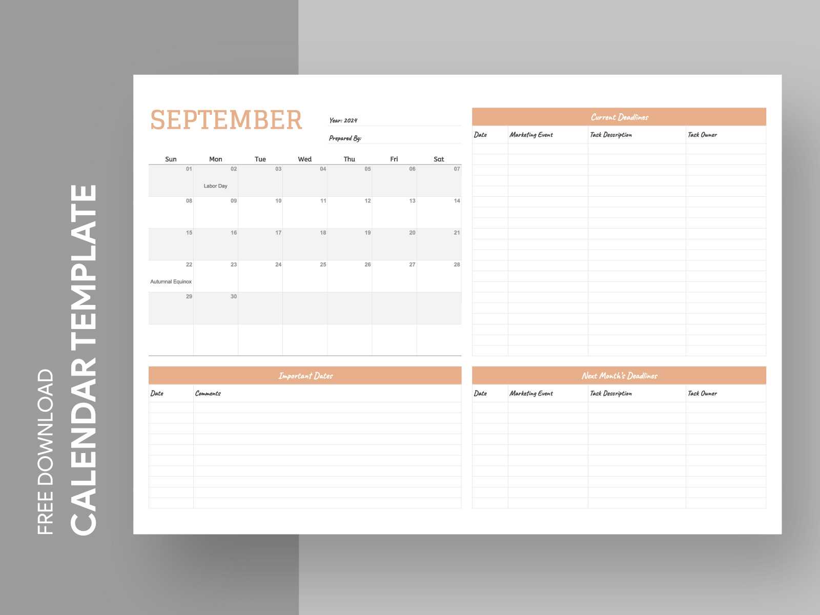 campaign calendar template