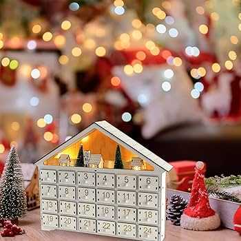 christmas bulb advent calendar template