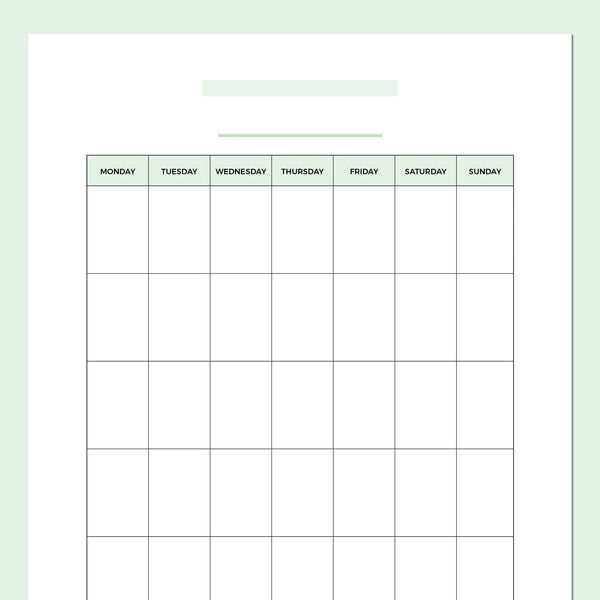 a5 calendar template