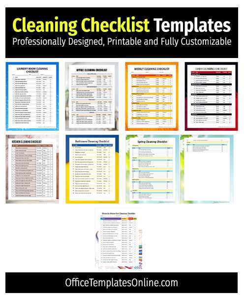 cleaning calendar template