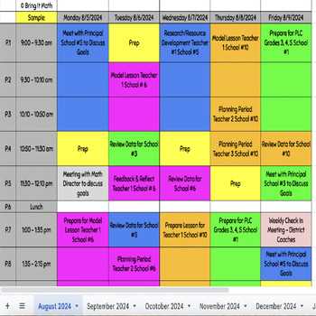 coaching calendar template