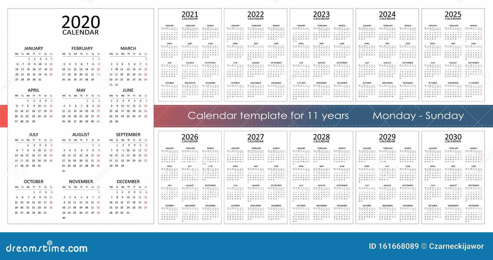 mon sun calendar template