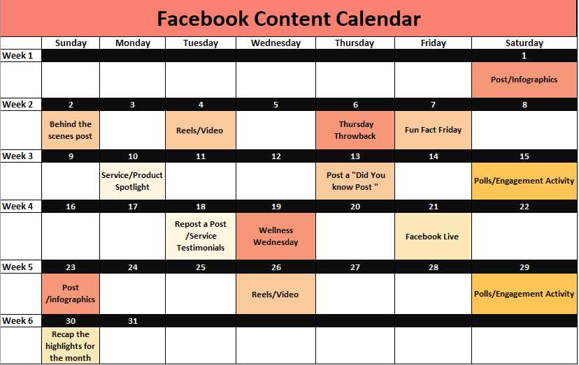 content calendar template download