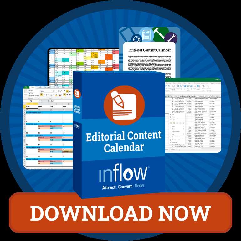 content calender template