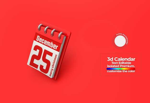 calendar flip after effects template