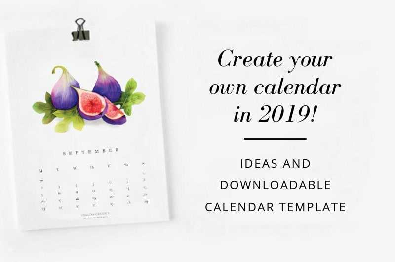 create your own calendar template