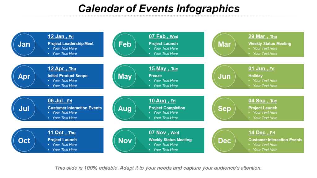 creative event calendar template