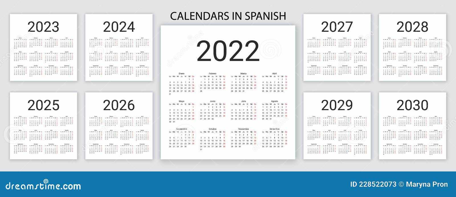 2025 spanish calendar template