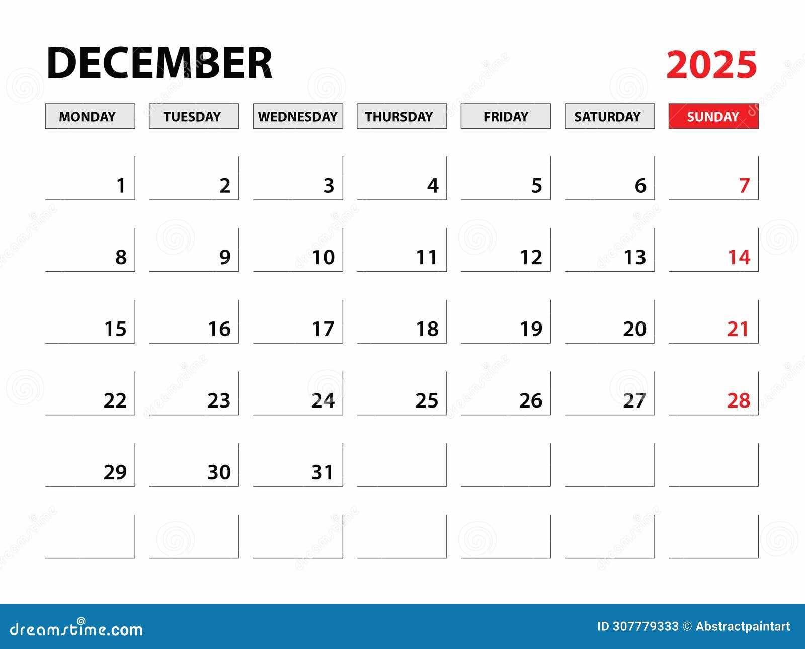calendar template november and december 2025
