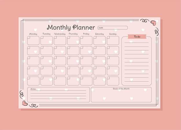 customizable monthly calendar template