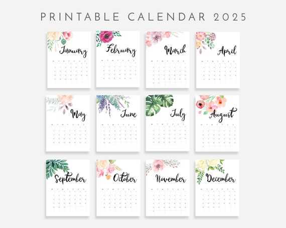 cute 2025 calendar template