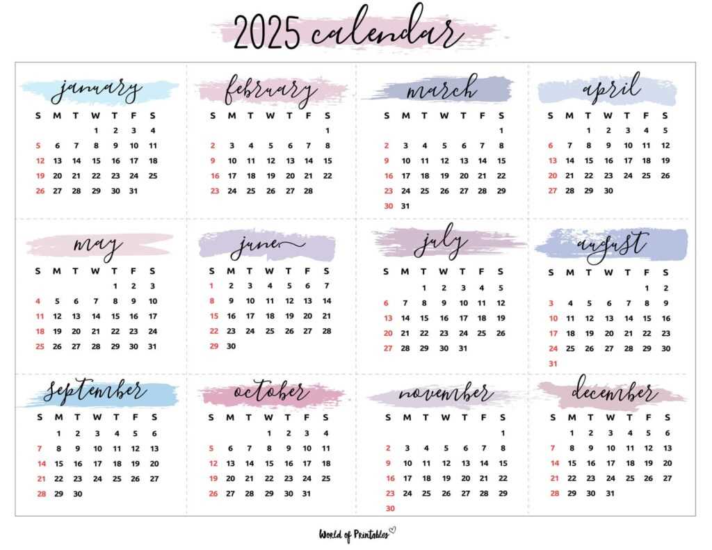 cute 2025 calendar template