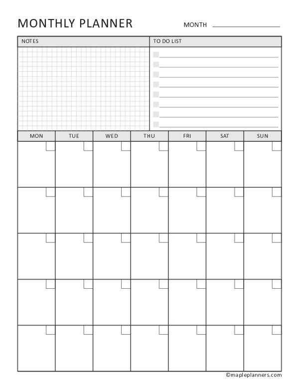 calendar task list template