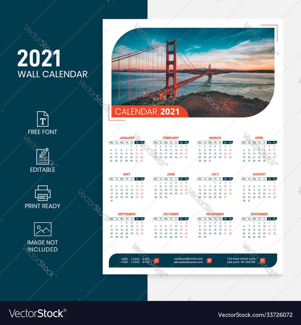 wall calendar template