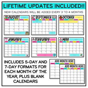 customizable monthly calendar template