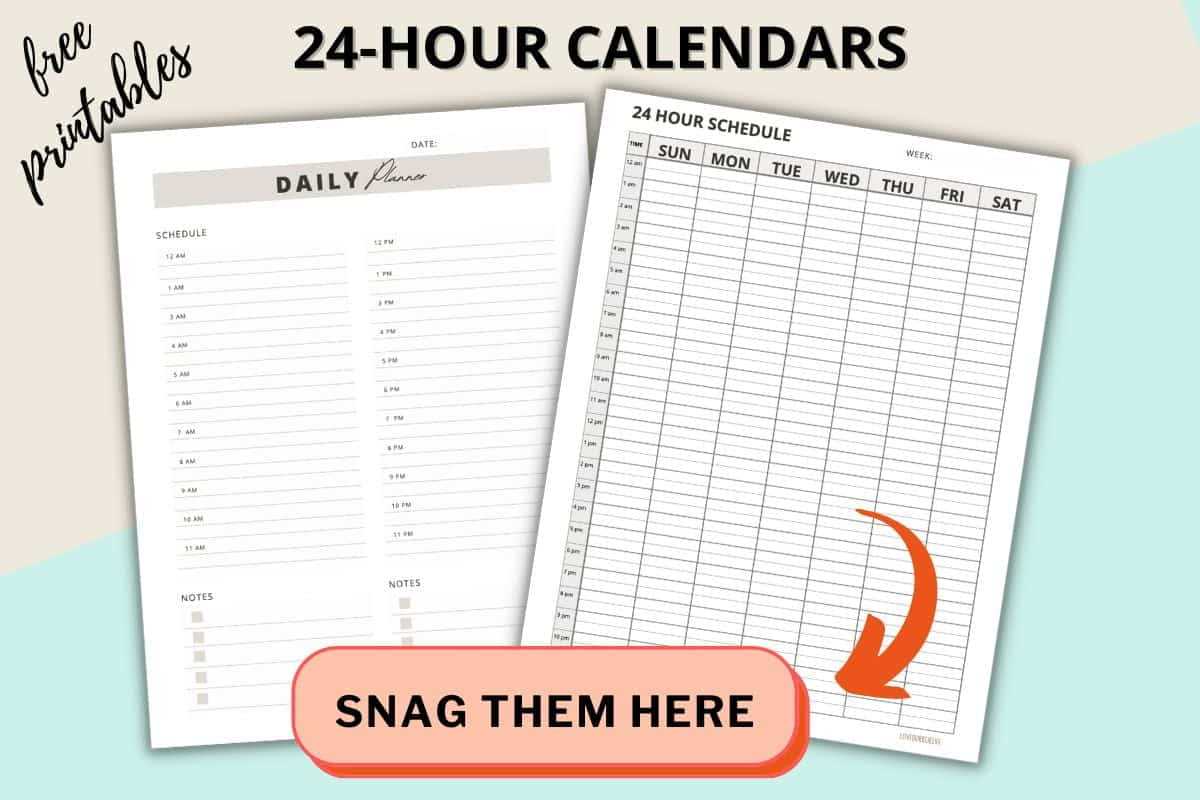 daily calendar 15 minute increments template