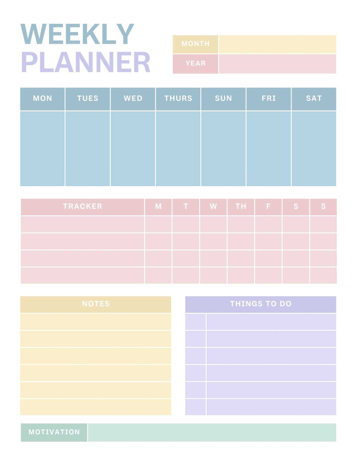 daily weekly monthly calendar template