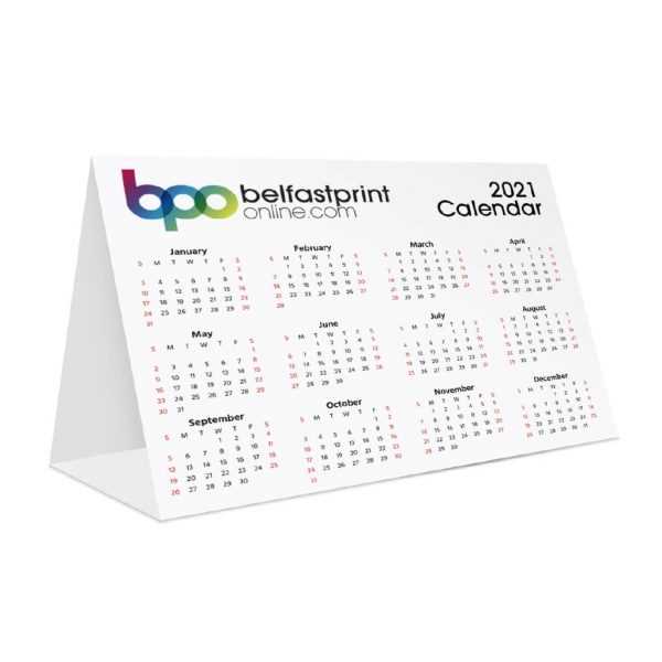 folded calendar template