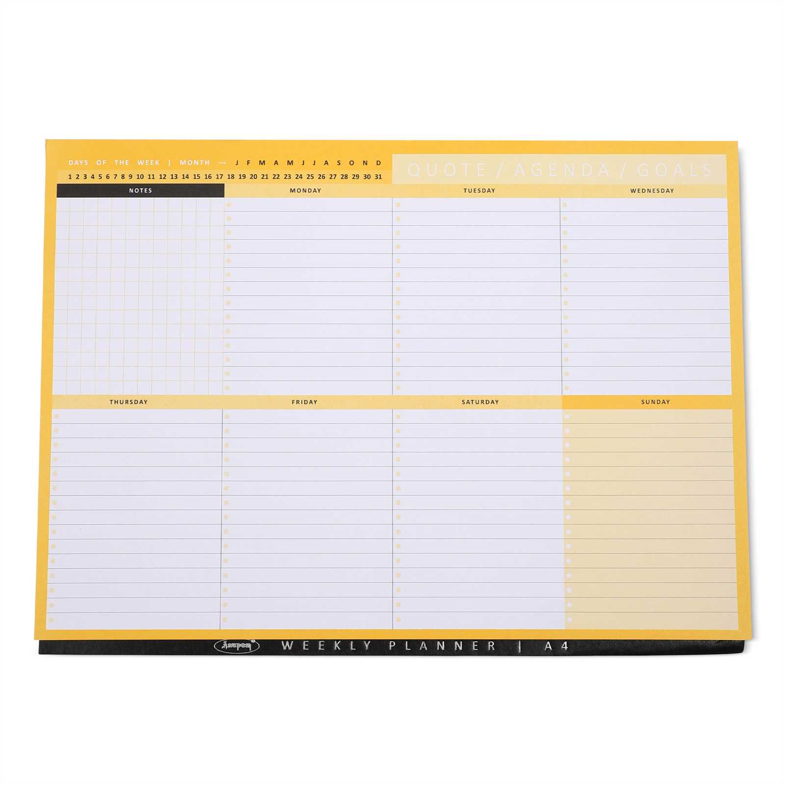 seven day calendar template