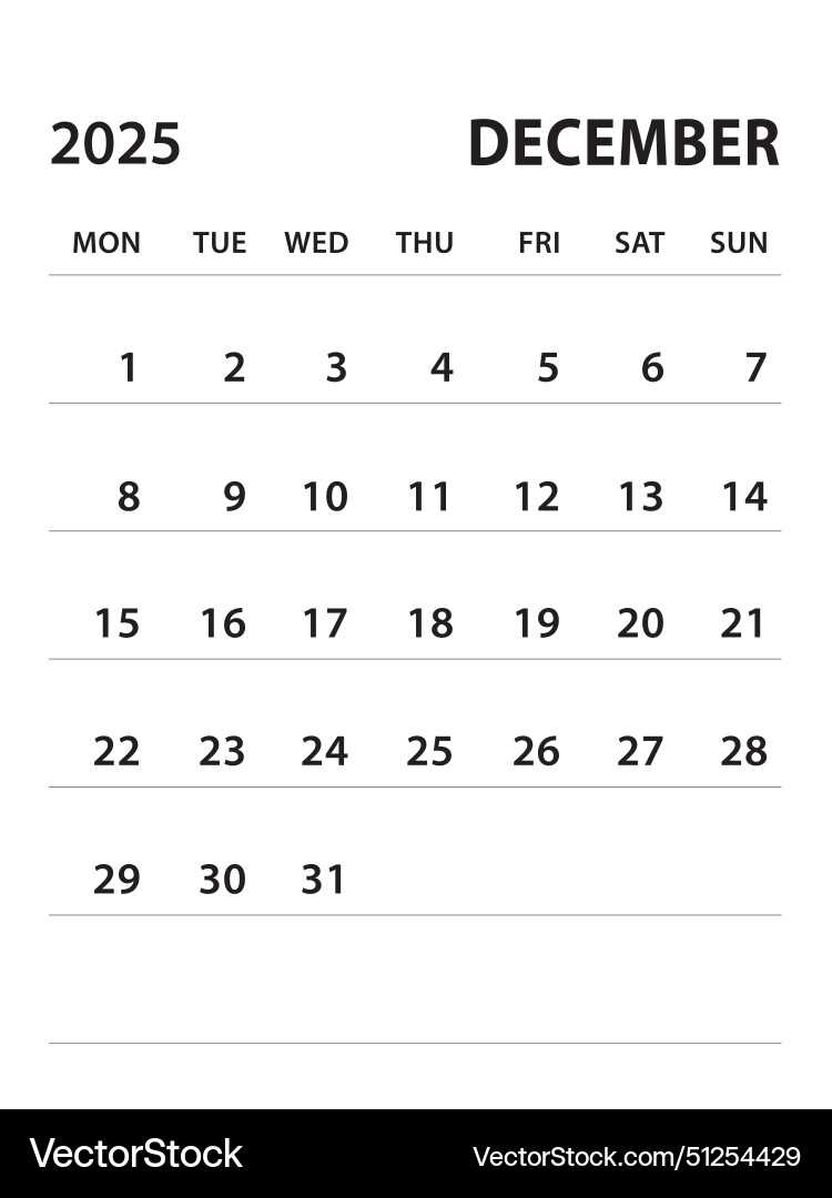 dec 2025 calendar template