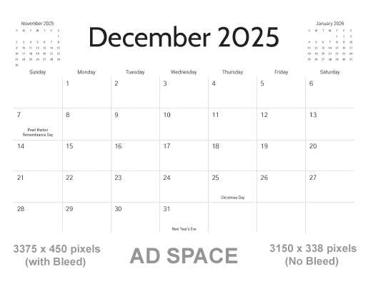 free calendar template indesign