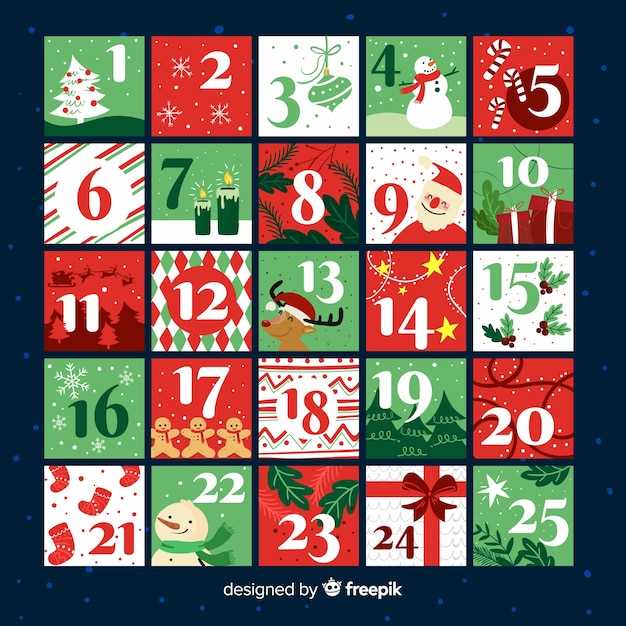 digital advent calendar template