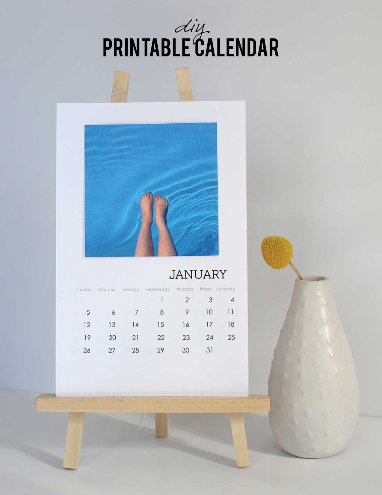 diy photo calendar template