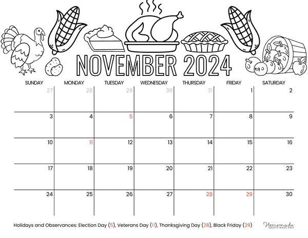 november calendar 2025 template