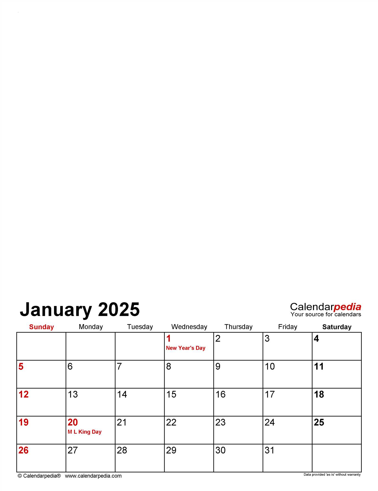 build your own calendar template