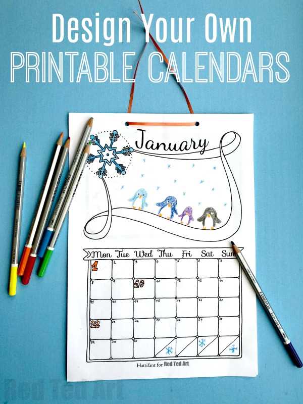 do it yourself calendar templates