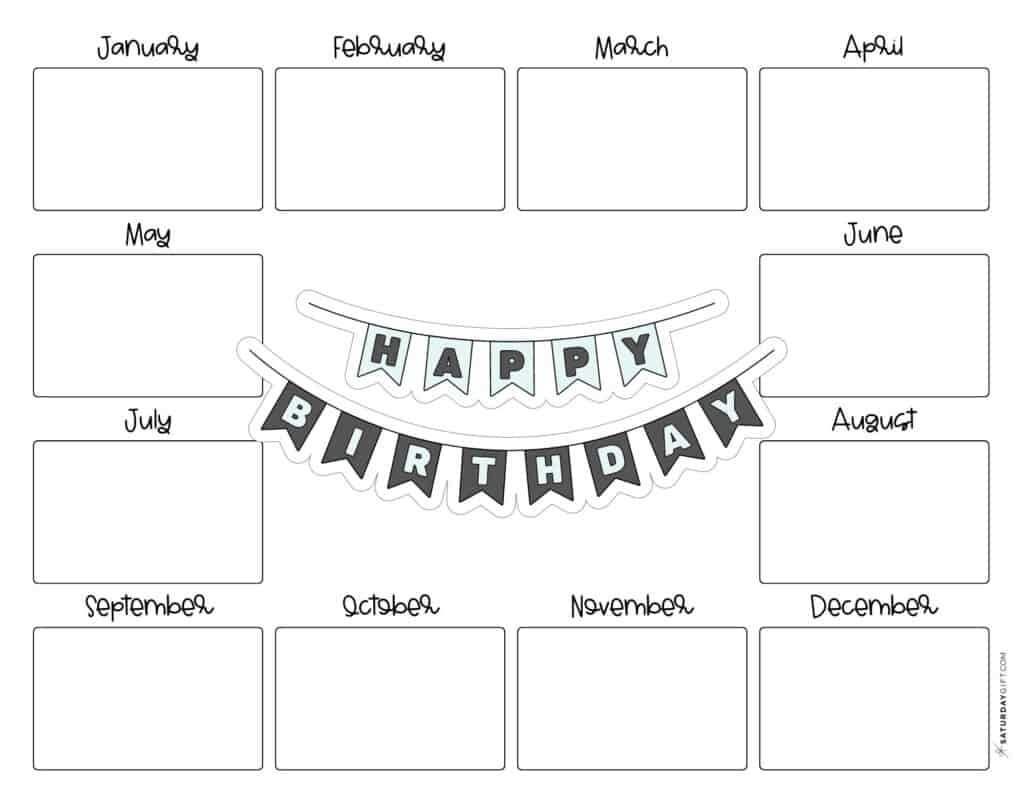 download birthday calendar template