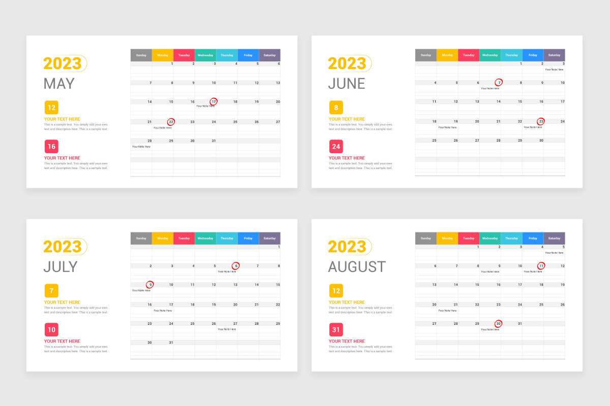 slides calendar template