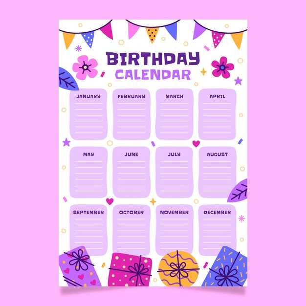 download birthday calendar template